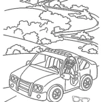 coloriage Blippi et découpage à imprimer