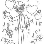 coloriage Blippi et apprentissage