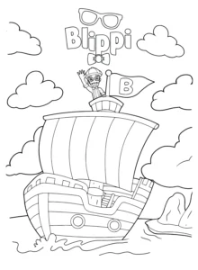 coloriage Blippi à imprimer gratuitement pdf