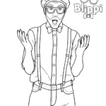 coloriage Blippi pour enfant de 2 ans