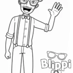 coloriage Blippi pour bebe a imprimer
