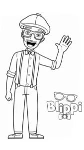 coloriage Blippi pour bebe a imprimer