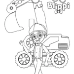 coloriage Blippi a imprimer gratuitement