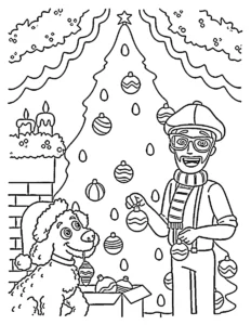 coloriage Blippi à imprimer gratuit