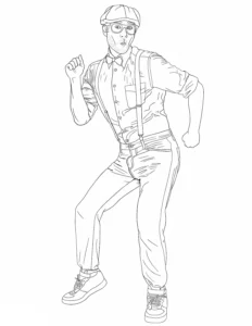coloriage Blippi a colorier en ligne gratuitement