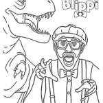 coloriage Blippi a imprimer gratuitement