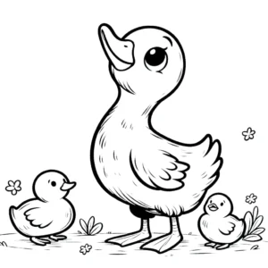 coloriage Canard gratuit en ligne