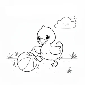 coloriage Canard à imprimer pdf gratuit