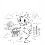 coloriage Canard à imprimer pdf gratuit