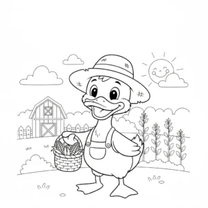 coloriage Canard à imprimer pdf gratuit