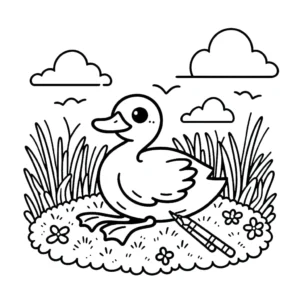 coloriage Canard pour enfants