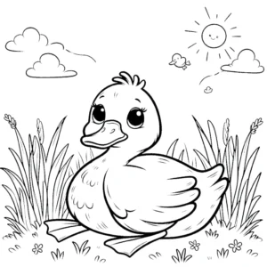 coloriage Canard a imprimer gratuit