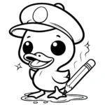 coloriage Canard pour primaire