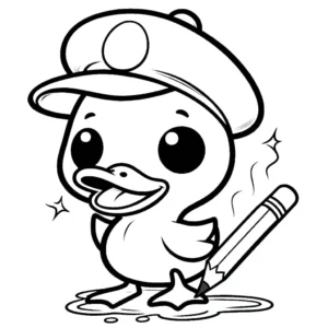 coloriage Canard pour primaire