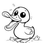coloriage Canard pour enfant a imprimer gratuit