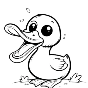 coloriage Canard pour enfant a imprimer gratuit