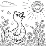 coloriage Canard à imprimer pour enfants