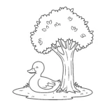 coloriage Canard pour enfants à télécharger