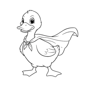 coloriage Canard pour enfant de 2 ans