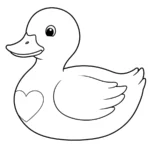 coloriage Canard et decoupage a imprimer gratuit