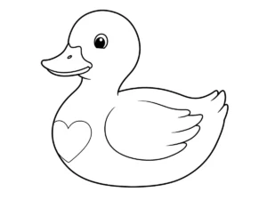 coloriage Canard et decoupage a imprimer gratuit