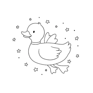 coloriage Canard pour enfant de 8 ans