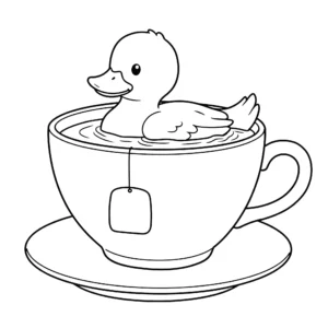 coloriage Canard pour enfant de 2 ans