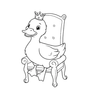 coloriage Canard à imprimer pour enfant de 7 ans