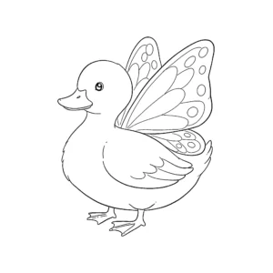 coloriage Canard a telecharger