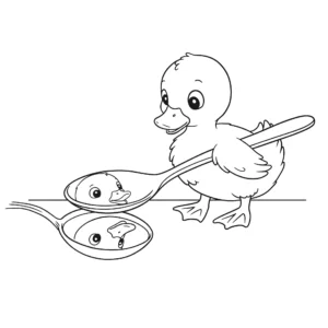 coloriage Canard pour enfant de 6 ans