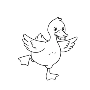 coloriage Canard à imprimer pour enfant de 9 ans