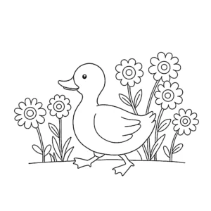 coloriage Canard pour primaire