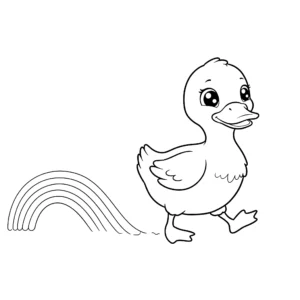 coloriage Canard a colorier en ligne gratuitement