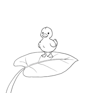 coloriage Canard à imprimer pour enfant de 7 ans