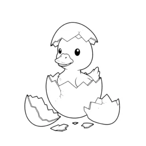 coloriage Canard pour enfant de 6 ans