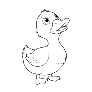 coloriage Canard à imprimer pour enfant de 10 ans