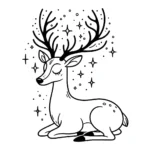 coloriage Cerf a colorier en ligne