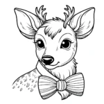 coloriage Cerf gratuit