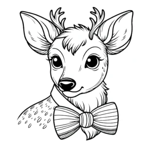 coloriage Cerf gratuit