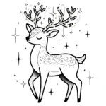 coloriage Cerf pour primaire