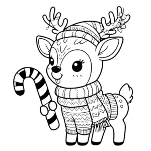 télécharger coloriage Cerf gratuit