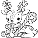 coloriage Cerf gratuit pour enfants