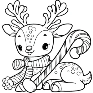 coloriage Cerf gratuit pour enfants