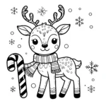coloriage Cerf à imprimer pour enfant de 7 ans