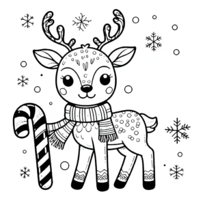 coloriage Cerf à imprimer pour enfant de 7 ans