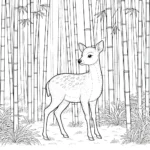 coloriage Cerf a imprimer pour enfant de 4 ans