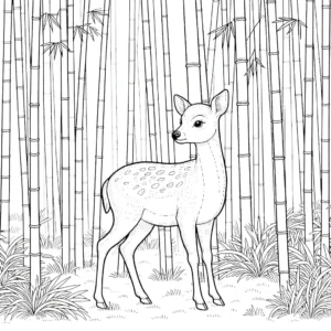 coloriage Cerf a imprimer pour enfant de 4 ans