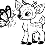coloriage Cerf à imprimer gratuitement