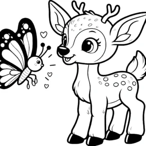 coloriage Cerf à imprimer gratuitement