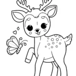 coloriage Cerf à imprimer gratuit